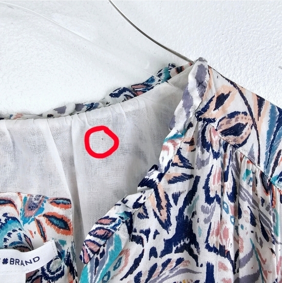 Lucky Brand Tiered Ruffle Dress NWT, size Large - Picture 11 of 11